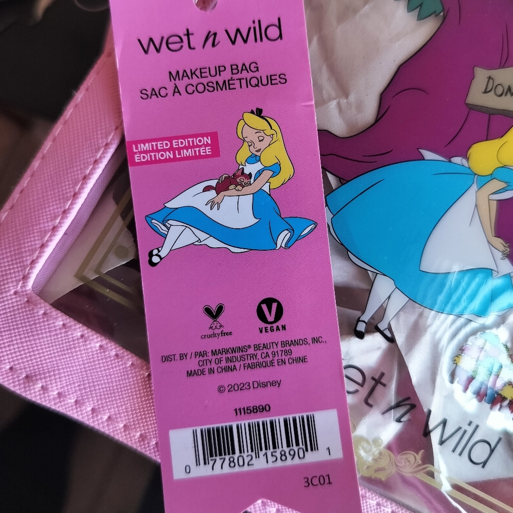 Wet N Wild Alice in Wonderland Cosmetic Bag Limited Edition - Picture 14 of 14